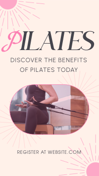 Pilates Sessions TikTok Video Design