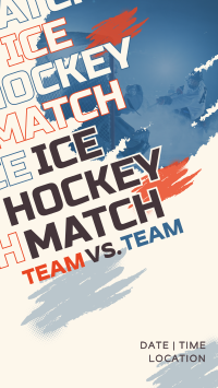 Ice Hockey Versus Match TikTok video Image Preview