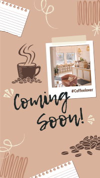 Polaroid Cafe Coming Soon Instagram story Image Preview