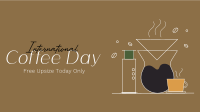 Minimalist Coffee Shop Facebook Event Cover Design