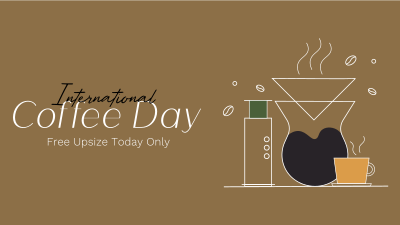 Minimalist Coffee Shop Facebook event cover Image Preview