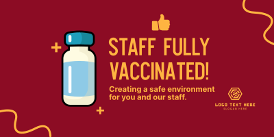 Vaccinated Staff Announcement Twitter post Image Preview