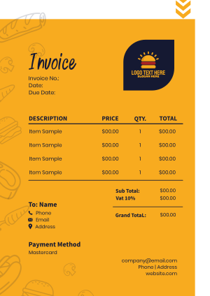 Into Food Invoice Image Preview