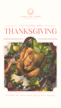 Sophisticated Thanksgiving Instagram Reel Design