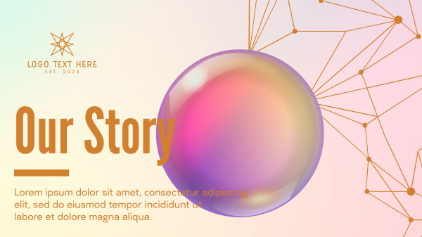 Glossy Ball Connection Facebook Event Cover Design Image Preview