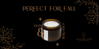 Fall Scented Candle Twitter Post Design