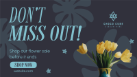 Shop Flower Sale Facebook Event Cover Design