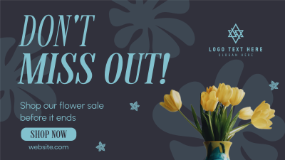 Shop Flower Sale Facebook event cover Image Preview