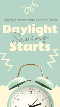 Start Daylight Saving Facebook Story Design