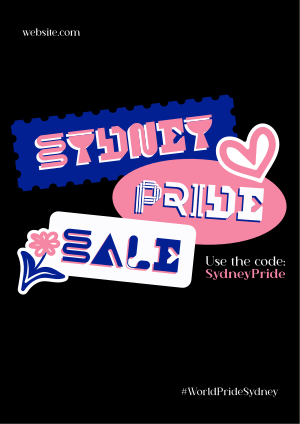 Sydney Pride Stickers Flyer Image Preview