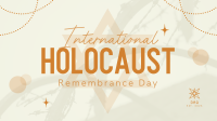 Holocaust Memorial Day YouTube Video Design