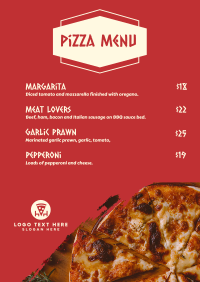 Pizza Party Menu Preview