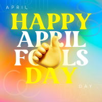 Happy April Fools Day Instagram Post Design