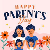 Parents Day Celebration Instagram Post Design