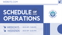 Brutalism Operating Hours Video Design