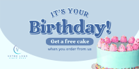 Birthday Cake Promo Twitter post Image Preview