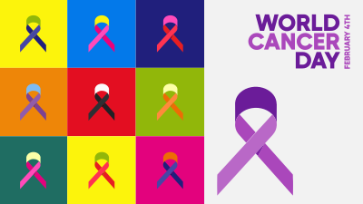 Cancer Day Pop Art Facebook event cover Image Preview