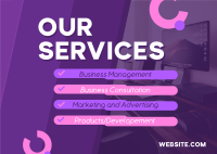 Corporate Services Offer Postcard Design