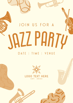 Groovy Jazz Party Poster Image Preview