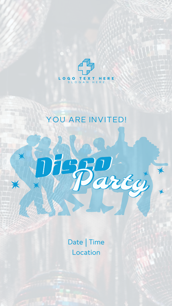 Disco Fever Party Facebook Story Design