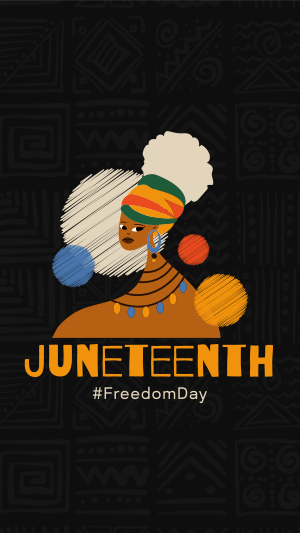 Celebrating Juneteenth Instagram story Image Preview