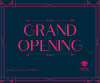 Art Deco Grand Opening Facebook post Image Preview