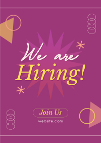 Quirky We're Hiring Poster Image Preview