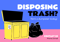 Disposing Trash? Postcard Image Preview