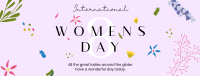 Women's Day Flower Overall Facebook cover Image Preview