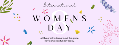 Women's Day Flower Overall Facebook cover Image Preview