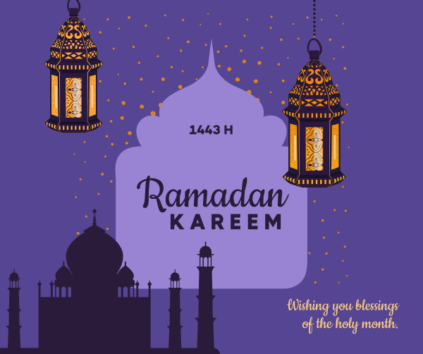 Ramadan Kareem Greetings Facebook Post Design Image Preview