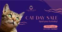 Cat Day Sale Facebook Ad Design