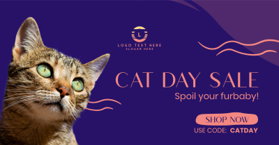 Cat Day Sale Facebook ad Image Preview