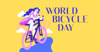 Lets Ride this World Bicycle Day Facebook ad Image Preview