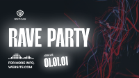 Rave Party Vibes Facebook Event Cover Design