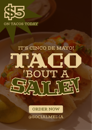 Cinco De Mayo Taco Flyer Image Preview