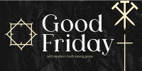 Minimalist Good Friday Greeting  Twitter post Image Preview