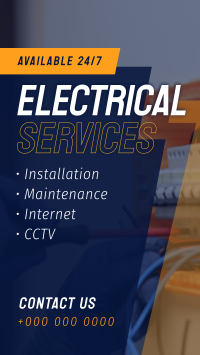 Electrical Repair and Maintenance Instagram reel Image Preview