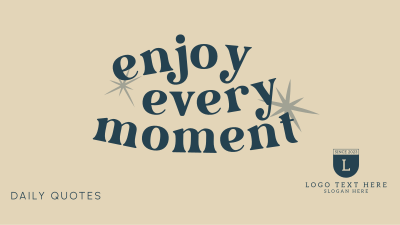 Cute Inspirational Quote Facebook event cover Image Preview