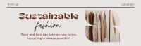 Elegant Minimalist Sustainable Fashion Twitter header (cover) Image Preview