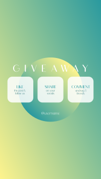 Gradient Planet Giveaway Facebook Story Image Preview