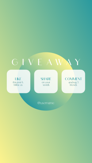Gradient Planet Giveaway Facebook story Image Preview