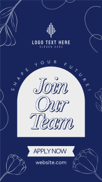 Floral Now Hiring TikTok video Image Preview