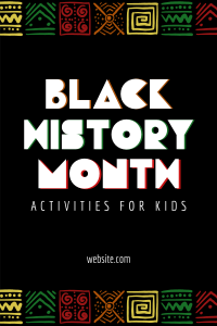 Black History Celebration Pinterest Pin Image Preview