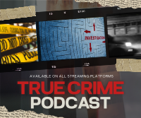 Scrapbook Crime Podcast Facebook Post Design