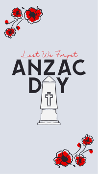 Remembering Anzac Day Instagram Story Design