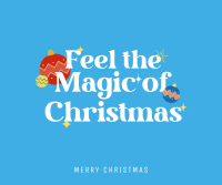 Magical Christmas Facebook Post Design