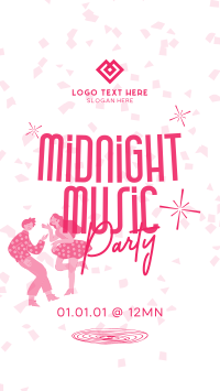 Midnight Music Party Instagram story Image Preview