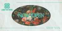 Flower Shop Open Now Twitter Post Design