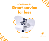 Great Plumbing Service Facebook Post Design